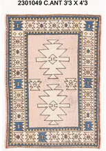 3x4 Old & Vintage Turkish Area Rug