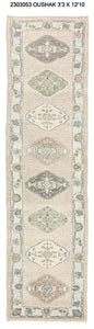 3x13 Old & Vintage Turkish Area Runner Rug