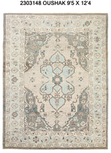 9x12 Modern Oushak Area Rug