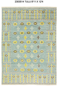 9x12 Modern Tulu Area Rug