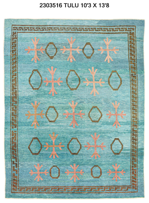 10x14 Modern Tulu Area Rug