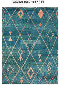 10x14 Modern Tulu Area Rug