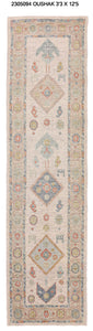 3x12 Modern Oushak Area Runner Rug