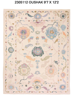 10x12 Modern Oushak Area Rug
