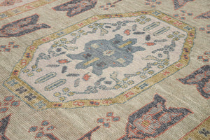 9x13 Moden Oushak Area Rug