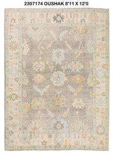9x12 Modern Oushak Area Rug