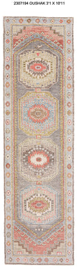 3x11 Modern Oushak Area Runner Rug