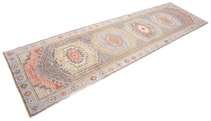 3x11 Modern Oushak Area Runner Rug