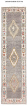3x12 Modern Oushak Area Runner Rug