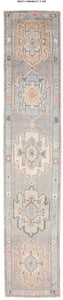 3x16 Modern Oushak Area Runner Rug