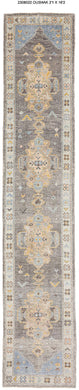 3x16 Modern Oushak Area Runner Rug
