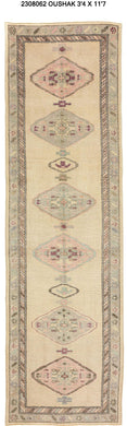 3x12 Modern Oushak Area Runner Rug