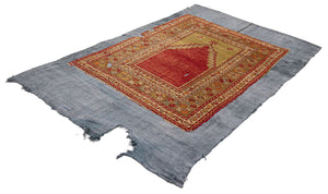 4x7 Old & Vintage Turkish Area Rug