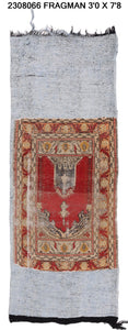3x8 Old & Vintage Turkish Area Runner Rug