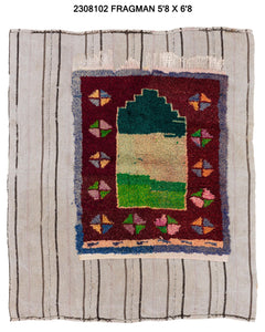 6x7 Old & Vintage Turkish Area Rug