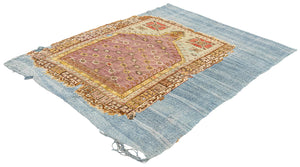 4x9 Old & Vintage Turkish Area Rug