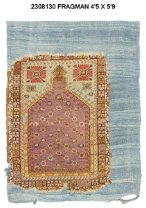 4x9 Old & Vintage Turkish Area Rug