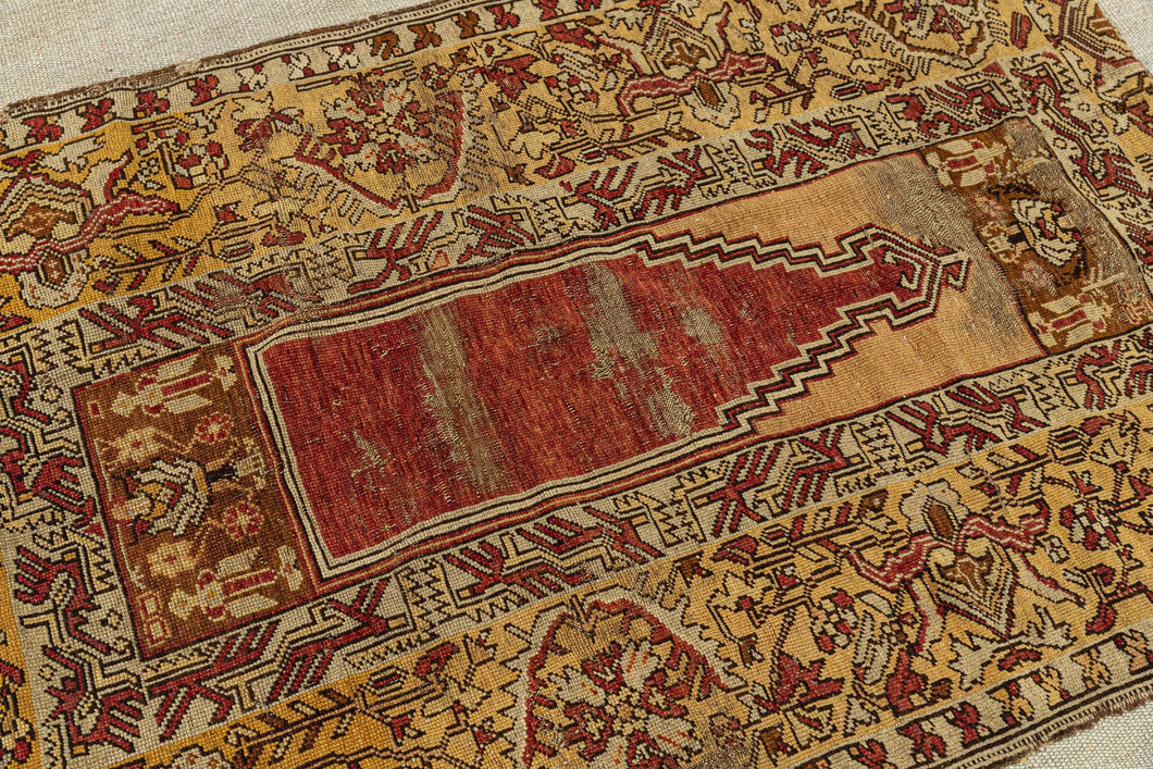 6x7 Old & Vintage Turkish Area Rug