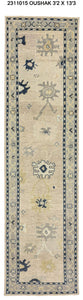3x13 Modern Oushak Area Runner Rug