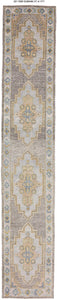 3x17 Modern Oushak Area Runner Rug