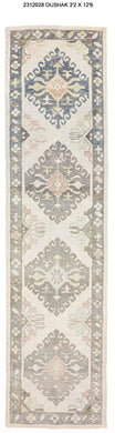 3x13 Modern Oushak Area Runner Rug