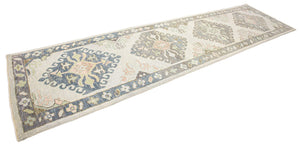 3x13 Modern Oushak Area Runner Rug