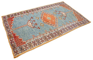 4x6 Old & Vintage Turkish Area Rug