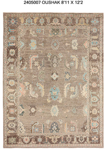 9x12 Modern Oushak Area Rug