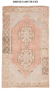 4x6 Old & Vintage Turkish Area Rug