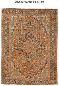 10x13 Old & Vintage Turkish Area Rug
