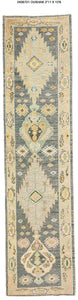 3x14 Modern Oushak Area Runner Rug