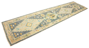 3x14 Modern Oushak Area Runner Rug