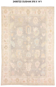 10x14 Modern Oushak Area Rug