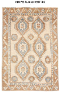 10x14 Modern Oushak Area Rug