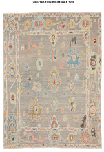 9x13 Modern Oushak Area Rug