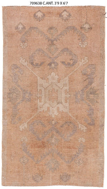 4x7 Bronze & Beige Colorful Vintage Turkish Area Rug