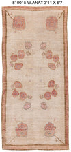 3x6 Beige Old & Vintage Turkish Area Rug