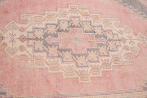 4x8 Colorful Vintage Turkish Area Rug