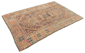 4x6 Old & Vintage Turkish Area Rug