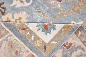 10x12 Purple Modern Oushak Area Rug