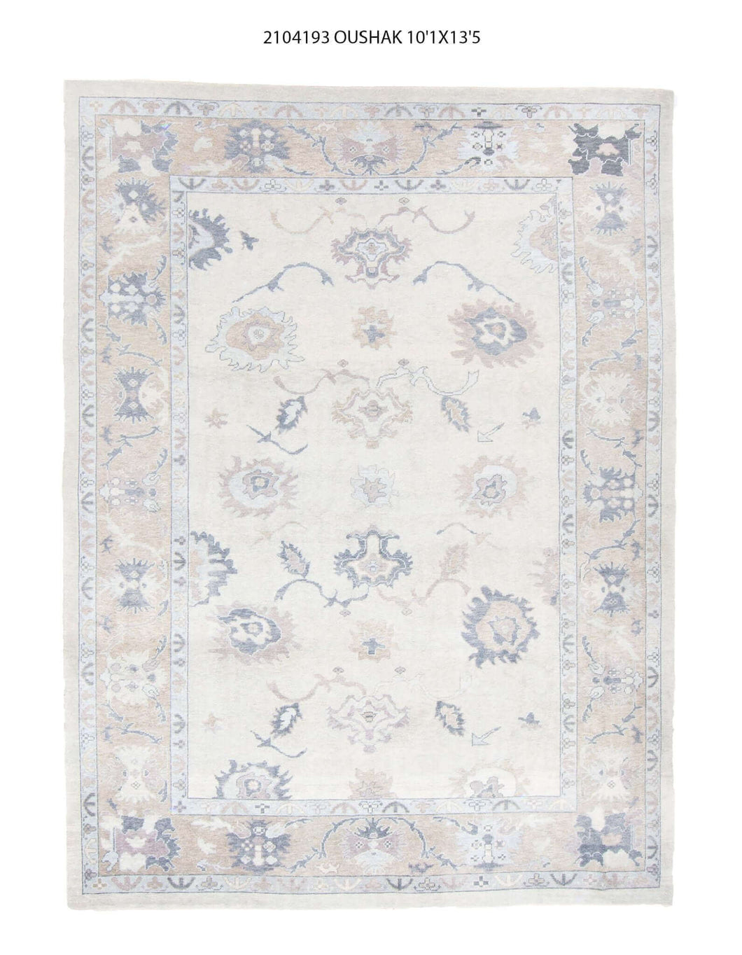 10x13 Modern Oushak Area Rug