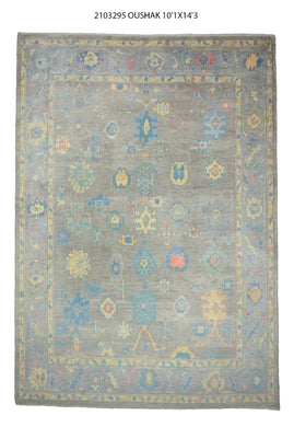10x14 Modern Oushak Area Rug