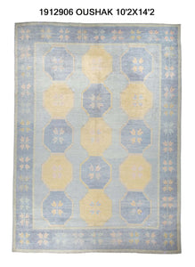 10x14 Modern Oushak Area Rug