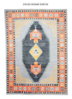 10x14 Modern Oushak Area Rug