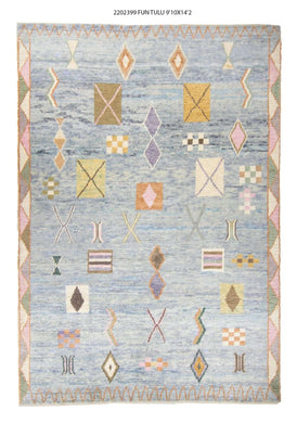 10x14 Modern Tulu Area Rug