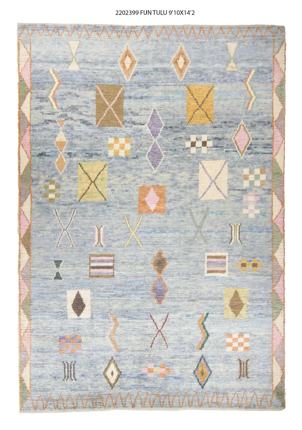 10x14 Modern Tulu Area Rug