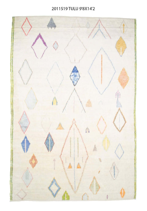 10x14 Modern Tulu Area Rug