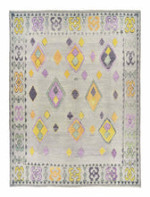 10x14 Gray Flat Weave Modern Turkish Area Rug