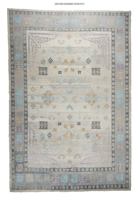 10x15 Modern Oushak Area Rug