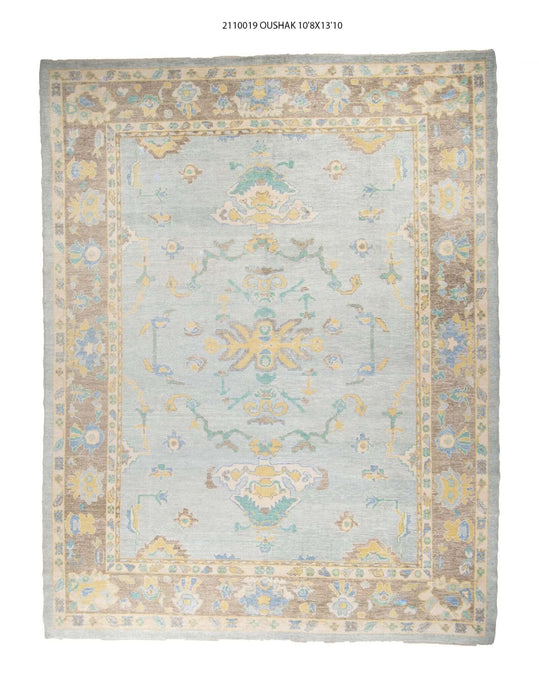 11x14 Modern Oushak Area Rug